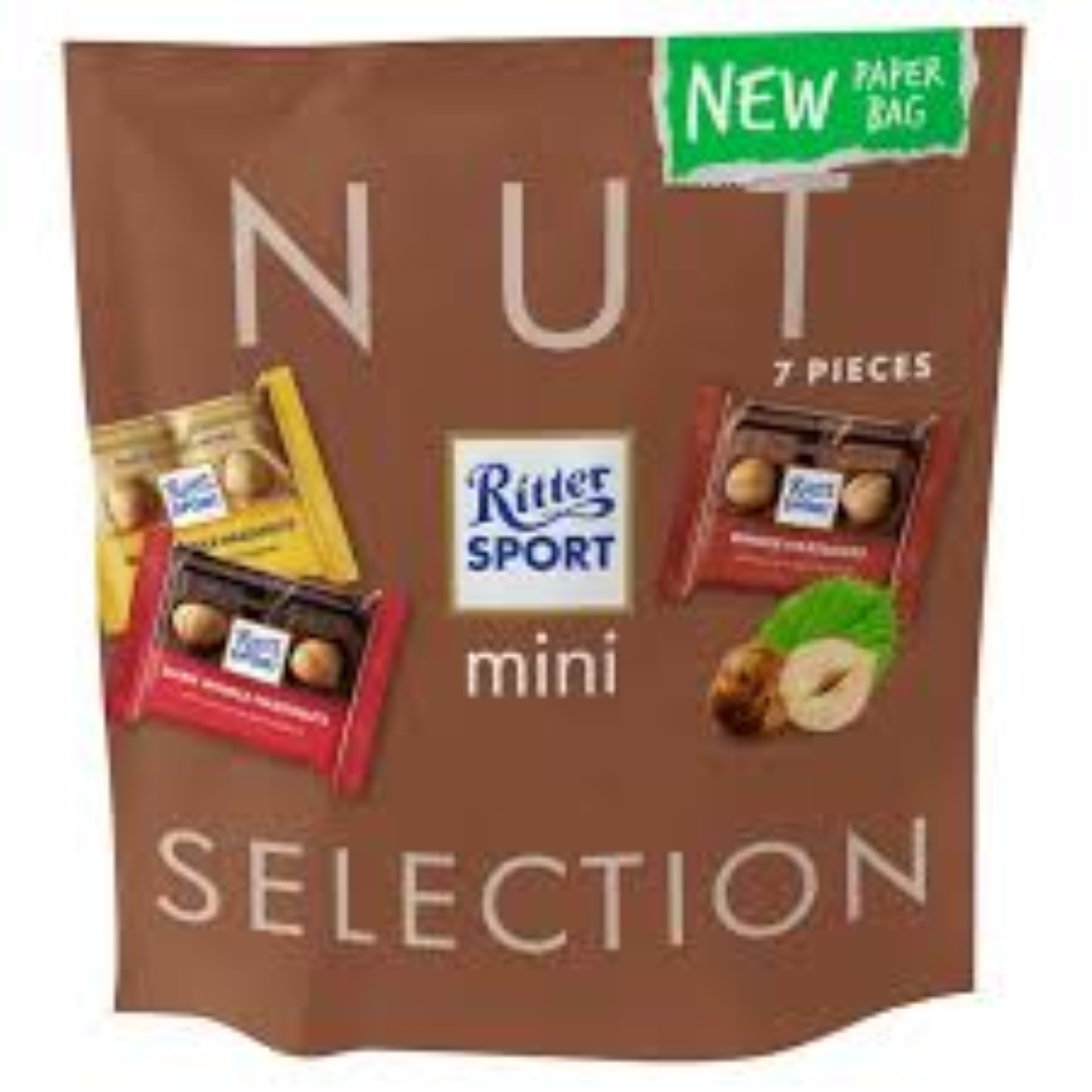 RITTER SPORT NUT SELECTION BAG 116G